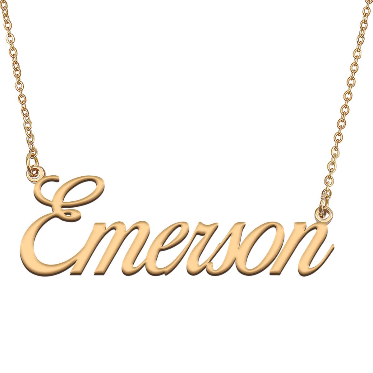 HUAN XUN Customized Custom Simple Any Name Necklace