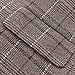 Hanayome Men Waistcoat Collar Sleeveless Slim Fit Jacket Business Suit Vests VS33,Brown 1,XL(US Tag Chest 48