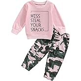Sejardin Toddler Baby Girl Fall Clothes Infant Outfit Letter Print Long Sleeve Pullover Sweatshirts and Jogger Pants Set