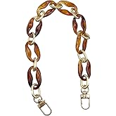 Yidaz 15.7 inch Purse Chain Strap Replacement Acrylic Purse Handle Stylish Bag Charms Chain Handbag Accessories DIY Craft(Amber)
