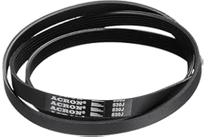 uxcell 530J6 PJ V-Ribbed Belt 6 Ribs 53" Length x 0.55" Width x 0.14" Height, EPDM Rubber Poly V Belt, Multi Wedge Micro V Be