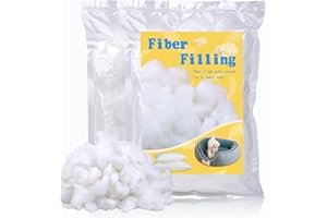 WONVOC Polyester Fiber Fill Stuffing, Stuffing for Stuffed Animals 350g/12.3oz, Premium Fiber Fill Stuffing, Stuffing for Sewing, Bulk Pillow Stuffing, Fluffy Fiber Fill for Pillow, Doll, Pet Net, Crafts