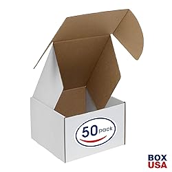 BOX USA Shipping Boxes Small 4"L x 4"W x