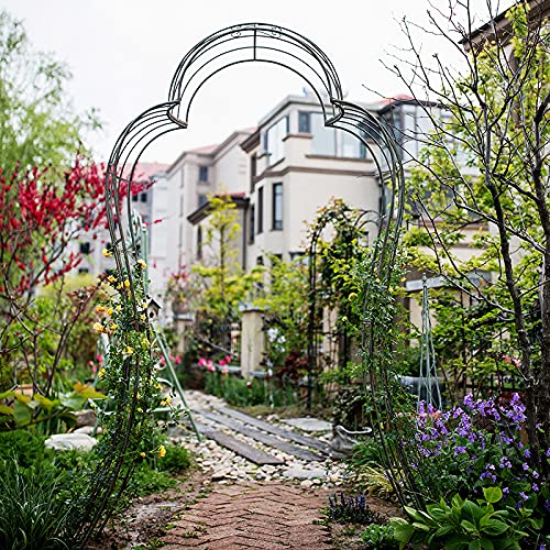 Rosenbogen, Gartenbogen Gartenlaube, Torbogen Garten Rankgitter Rankhilfe Metall Garden Arch Arbor Arbor Trellis, für… – Bild 6