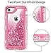 JAKPAK iPhone 6 Case, iPhone 6S Case Shockproof Glitter Flowing Liquid Bling Sparkle Cover for Girl Woman Heavy Duty Full Body Protective Shell for iPhone 6S iPhone 6 4.7 inches Pink