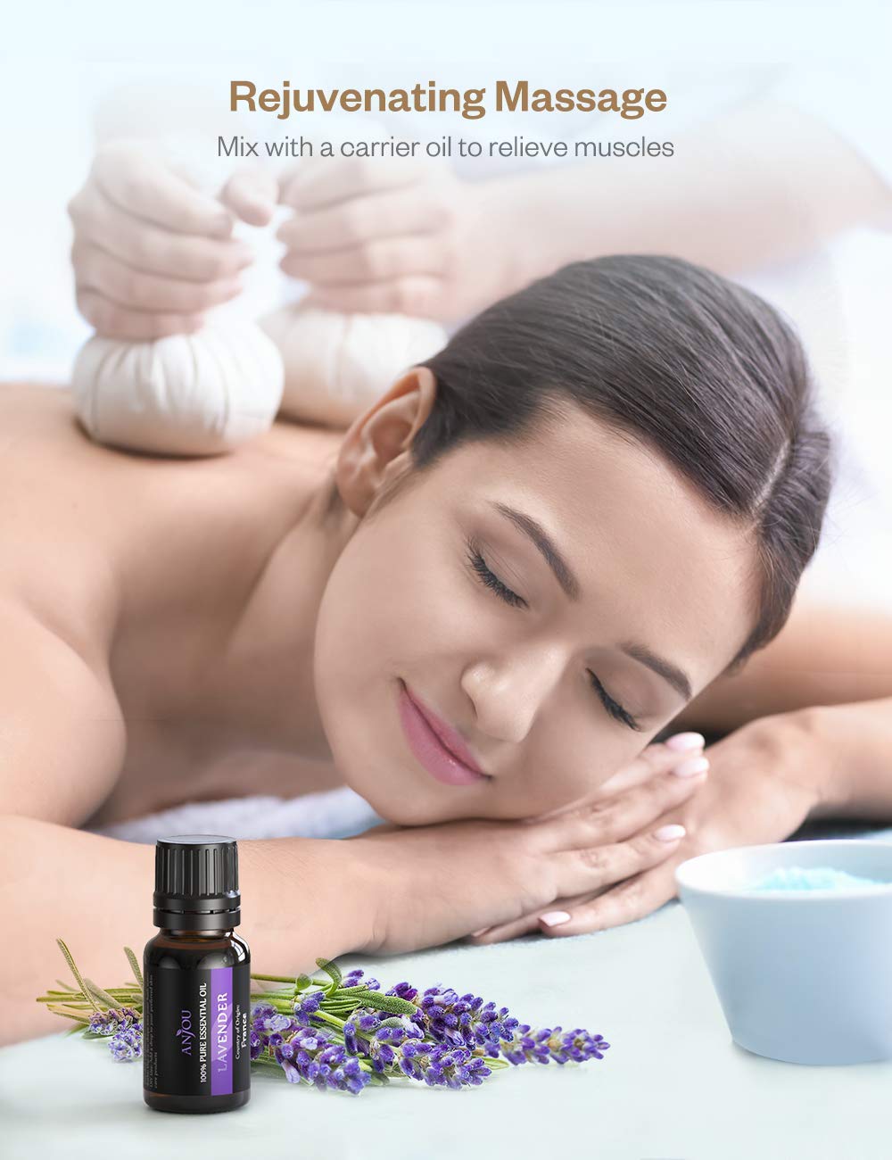 Essential Oils, Anjou 18PCS Aromatherapy Oil Upgraded Gift Set Pure & Therapeutic Grade, Popular Fragrance Oils Blends for Diffuser Air Purifier Home Office Auto (Incl.Peppermint Eucalyptus Lavender): Beauty