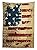 American Flag Decor Tablecloth Vintage Revival Inspired Murky Dirty National Pattern Hand Writing Artwork Dining Room Kitchen Rectangular Table Cover Multi