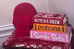 Qtisky Set of 5 Pink Halloween Gauze Decor, Indoor