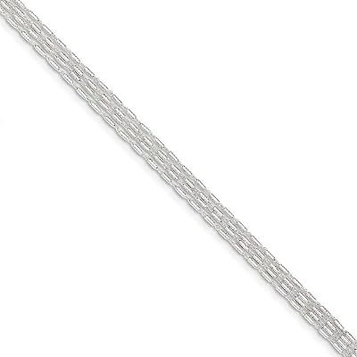 925 Sterling Silver 4 Strand Bracelet Chain Fancy Fine Jewelry For Women Gifts For Her