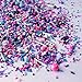 Milky Way Sprinkles Mix| Sprinkles Made In USA By Sprinkle Pop| Pink Black Blue Purple Sprinkles With Silver Dragees| Space Galaxy Stars Sprinkles For Decorating Cakes Cookie Cupcakes Ice Cream, 4oz