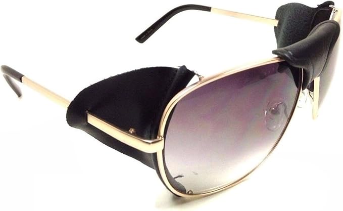 aviator sunglasses with side shields