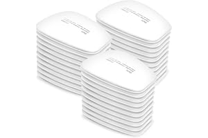 Dagakto Respirator Cartridge/Filter, 6001 Filter Cartridges Installed on 6200, 6800 Respirator Body, Use for Asbestos, Resin, Paint, Dust, Welding