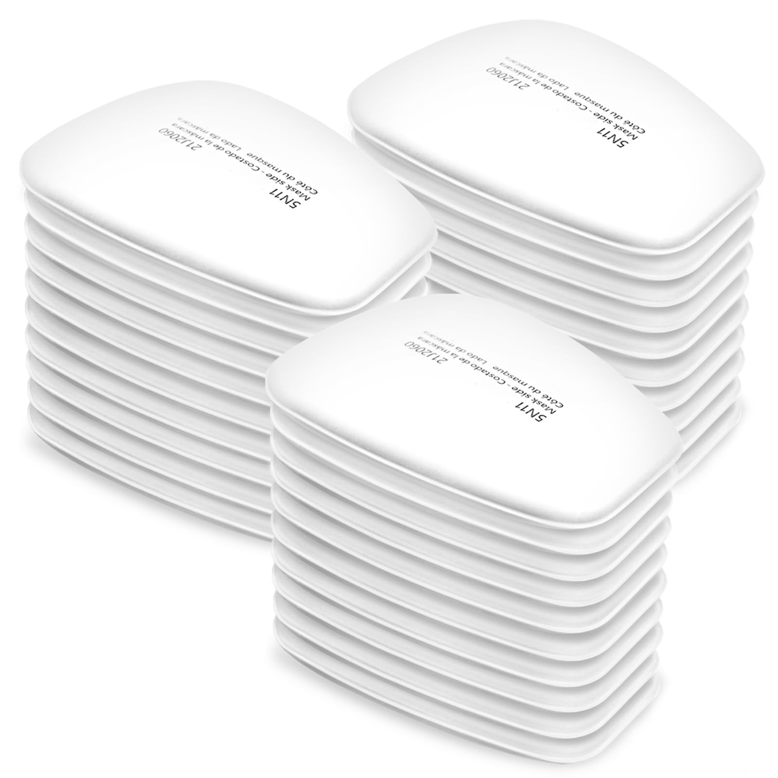 Photo 1 of Dagakto Respirator Cartridge/Filter, 6001 Filter Cartridges Installed on 6200, 6800 Respirator Body, Use for Asbestos, Resin, Paint, Dust, Welding