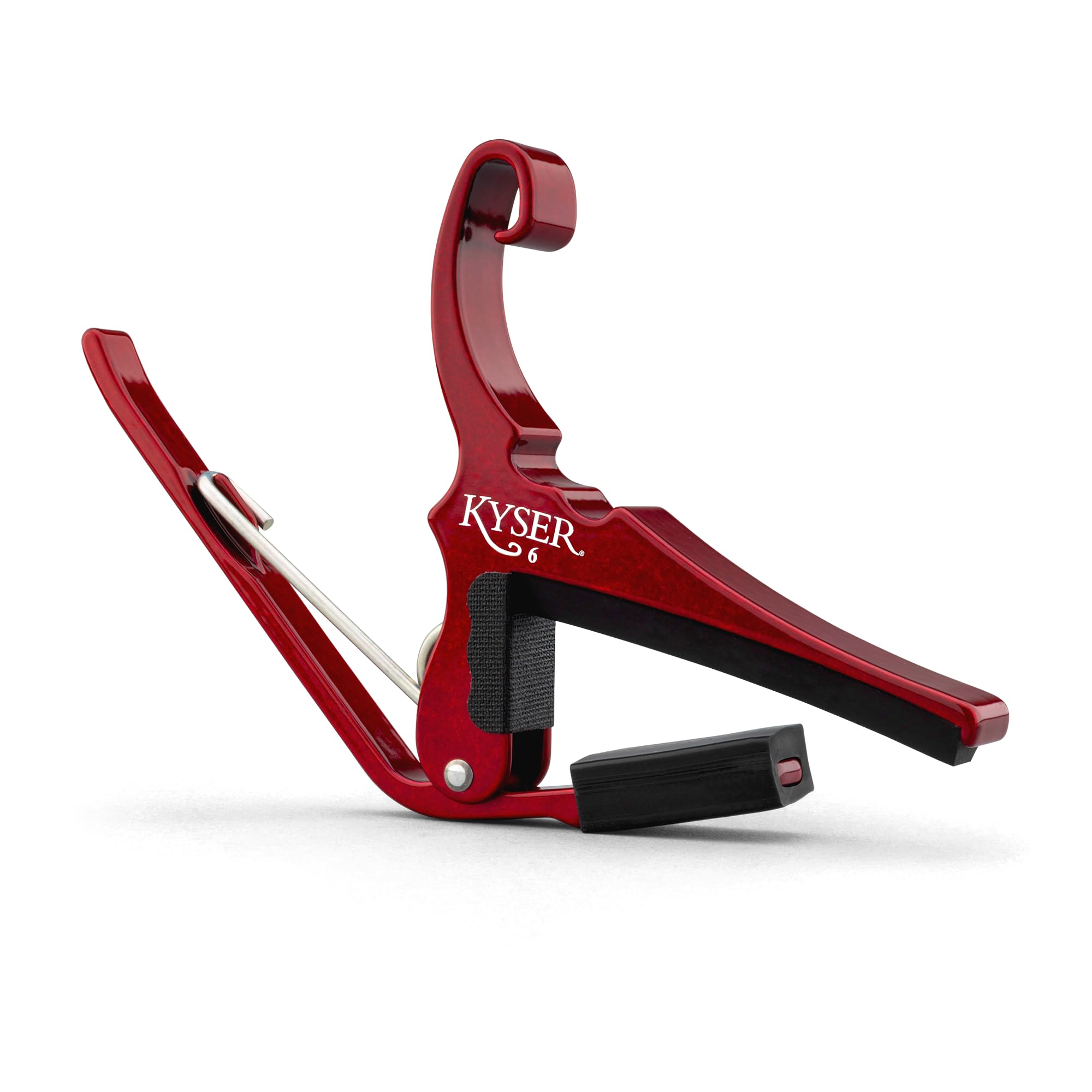 Kyser Quick-Change Capo for 6-string acoustic guitars, Ruby Red, KG6R