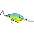 Strike King Pro Model 6XD Fishing Lure, Deep Diving Crankbait, Unique Curved Bill, Free-Floating Rattle Chambers, 1-Ounce, Dives to 19-Feet, Size 1 Treble Hooks
