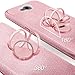 Silverback Compatible for LG X Power 2 Case,LG X Charge Case,LG Fiesta 2 Case, LG Fiesta LTE Case Girls Bling Glitter Sparkle Case with Ring Stand, TPU Outer Cover + Hard PC Inner RG