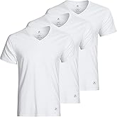 ATEK Men’s Stay Tucked Cooling Undershirts | Moisture Wicking Sweatproof Breathable V Neck T Shirts, Extra Long
