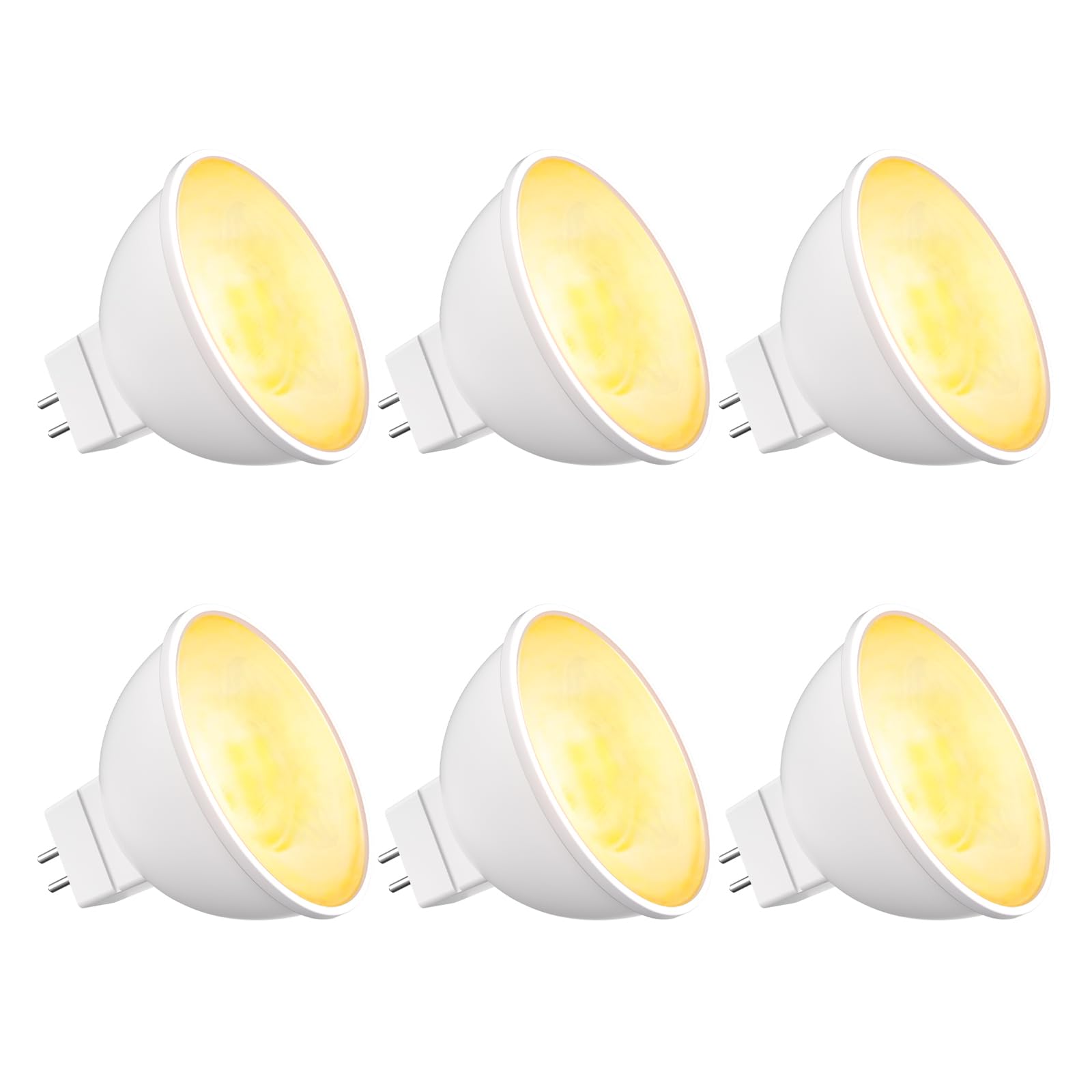 Photo 1 of Makergroup MR16 LED Bulb, Outdoor Landscape MR16 Light Bulbs, 5W Gu5.3 Bi-pin Base 12V Low Voltage LED Spotlights Warm White 2700K for Landscape Lighting Garden Yard Lights 6-Pack