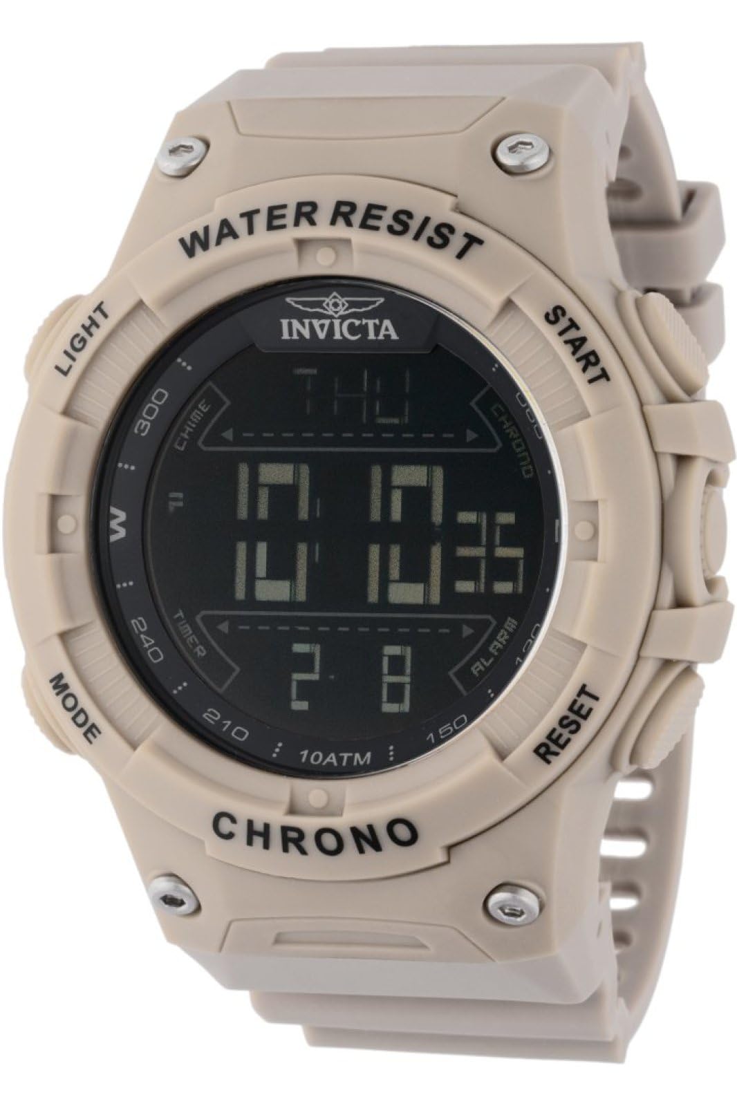 Photo 1 of Invicta Racing Men 52mm Plastic Light Brown Black dial Electronic Digital