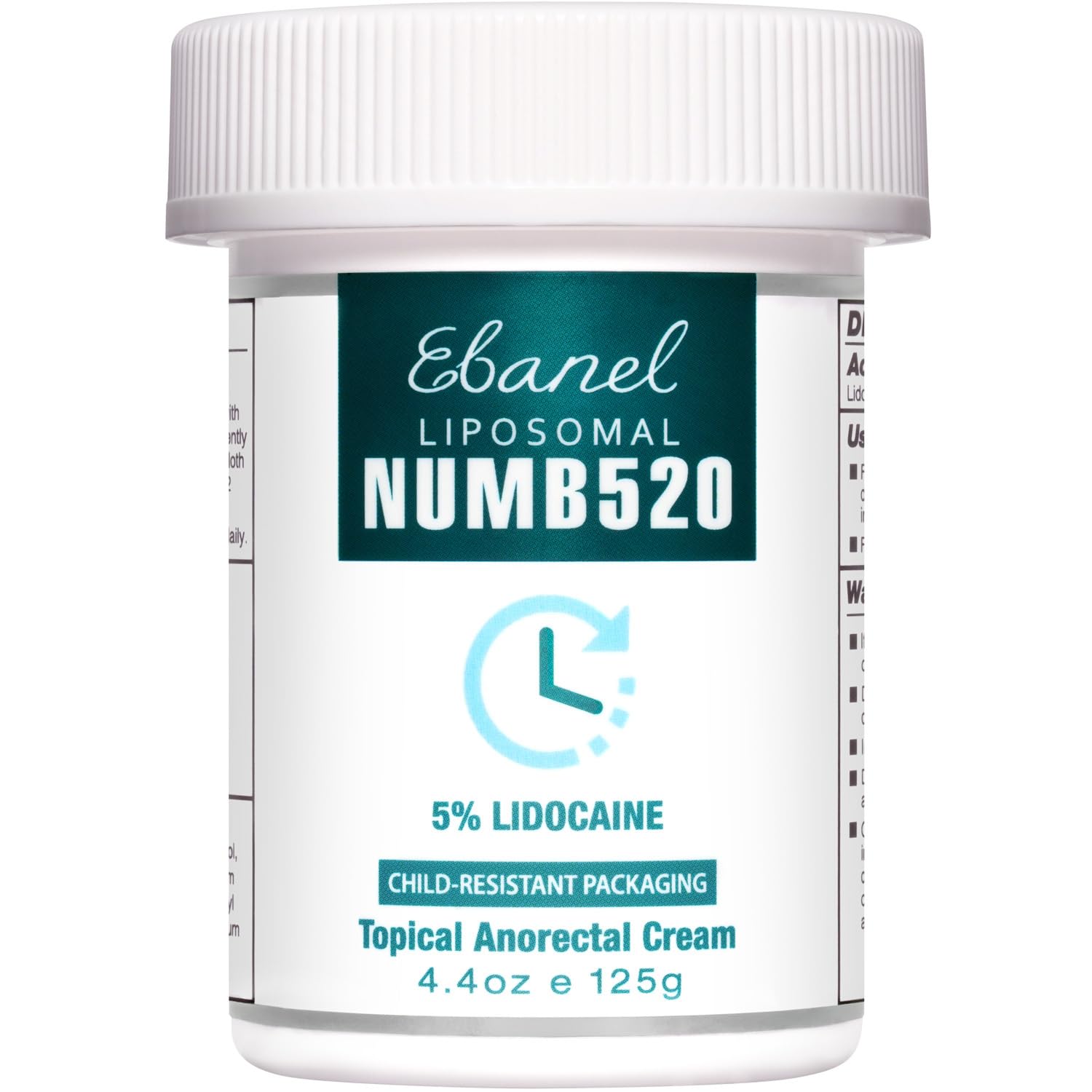 Ebanel 5 Lidocaine Numbing Cream, Pain Relief Cream Burn Itch Cream