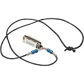 Hohner M38N-DB Mini Harmonica Necklace, Dark Blue