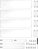 QWORK 4 Tier Clear Acrylic Display Stand 30x25x20cm 4mm Thickened Board view 7