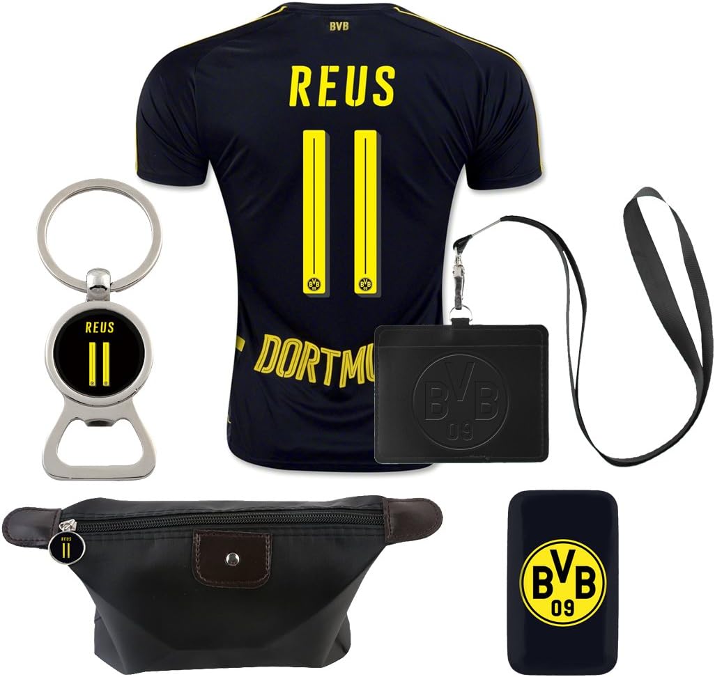 #11 Reus (6 in 1 Combo) Dortmund Away Match Adult Soccer Jersey 2016-17