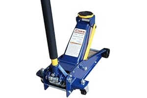 NEXTUYERE Eisen Heavy duty 3 Ton Floor Jack For All Terrain Vehicle Low Profile Hydraulic Jack, Steel Service Jack Quick Rise With Double Pump Quick Lift