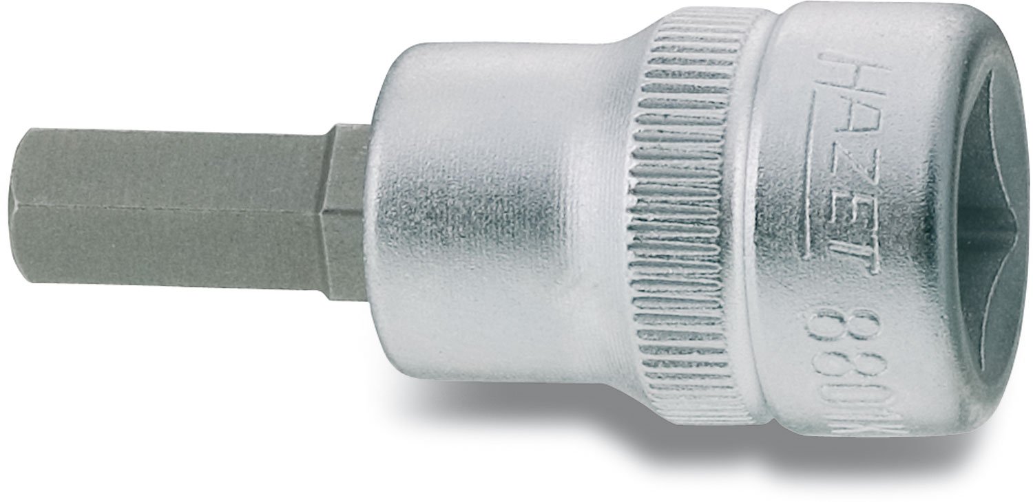 HAZET 8801K-4 Hexagon Profile Screwdriver Socket - CVD-Tin Coated