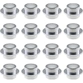 LUORNG 16PCS Roller Skate Bearing Spacer 8mm Silver Aluminium Alloy Shaft Spacer Inline Skate Bearing Spacer Accessories for Skateboard Skate Electric Scooters