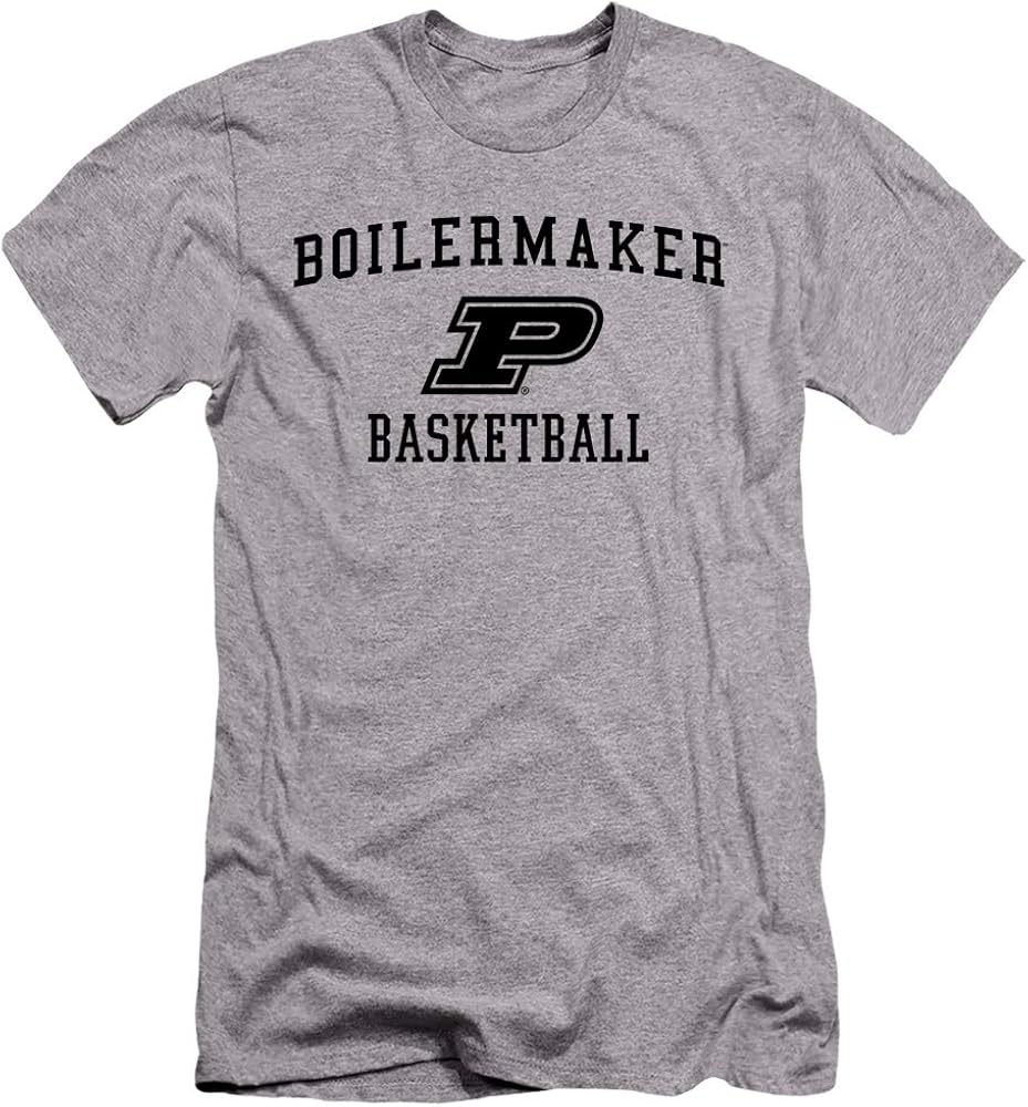Purdue University Official Basketball Unisex Adult Canvas Brand T Shirt Clothing