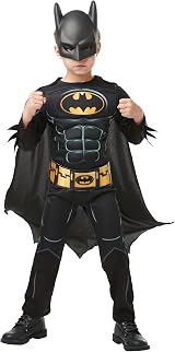 Rubies Official Batman Deluxe Kids Costume Dark Knight DC Boy Size Small view 2