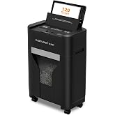 QUIETLEMON 120 Sheet Auto Feed Paper Shredder (OL287 2.0) | 8 Sheet Manual, 40 Min Runtime, P-4 Security, Micro Cut with Wheels, 5.28 Gal Bin, <63 dB