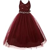 Little Girls Dress Elegant Tulle Bridesmaid Party Pageant Prom Flower Girl Dress