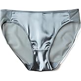 FEELITS 100% Mulberry Silk Underwear, Women's Silk Satin Hipster Panties, Ultra Breathable Bikini Panties for Women