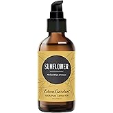 Edens Garden Sunflower Carrier Oil- 100% Pure Premium Cold Pressed & Hexane Free, Natural Moisturizer for Face, Skin, Hair & Nails, Men & Women, Massage & Diluting Essential Oils 118 ml (4 fl oz)