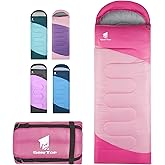 GEERTOP Backpacking Sleeping Bag for Camping, Lightweight Sleeping Bags for Adults Kids Summer Warm Cold Weather Hiking Travel