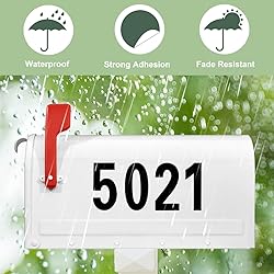 Mailbox Numbers for Outside, 4 Sets Large 4 inch
