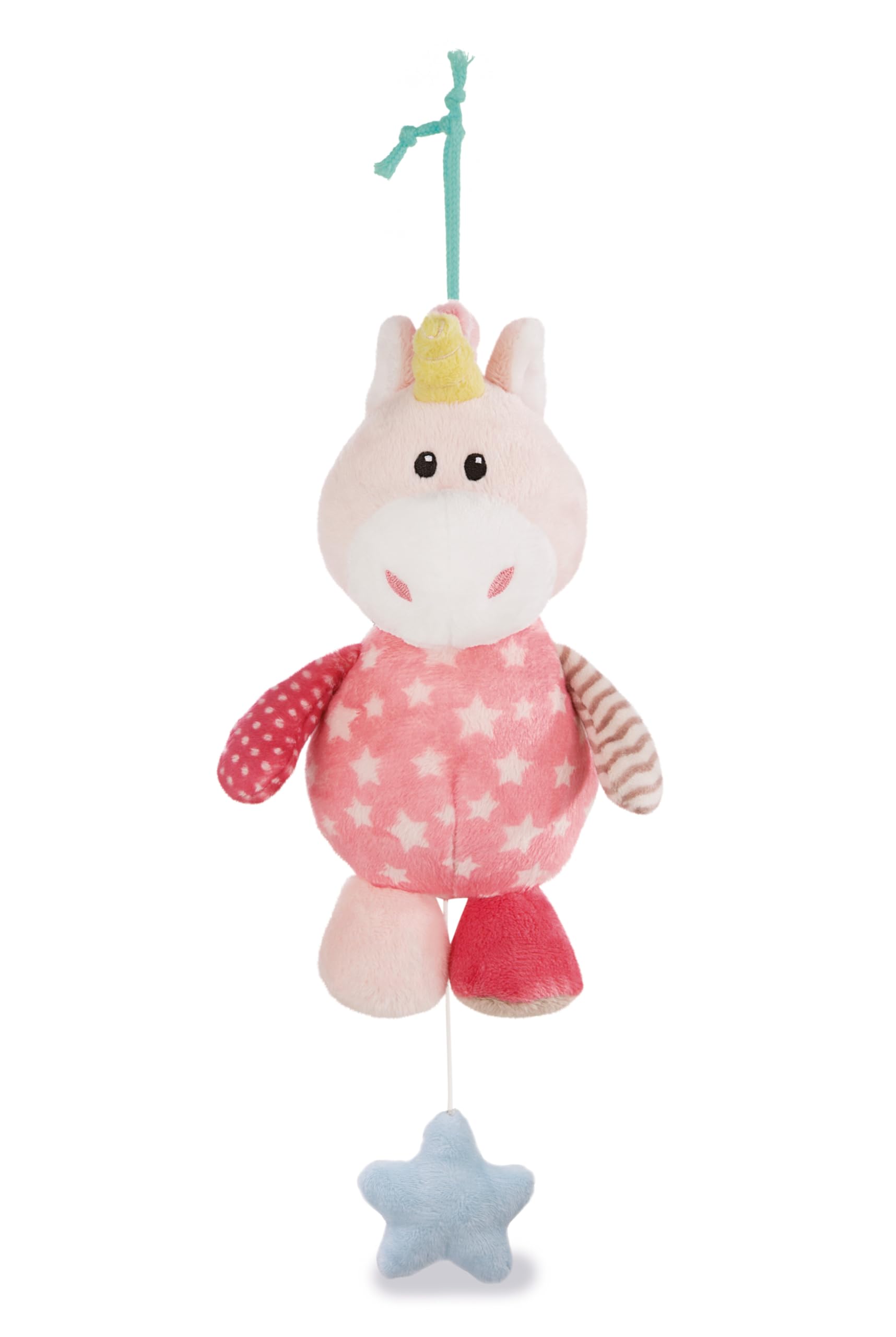 NICI musical soft toy unicorn Stupsi, 18 cm