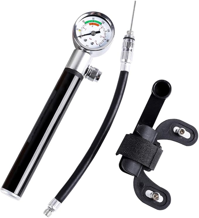YVO Mini Bicycle Pump with Gauge Bike Air Inflator Pump