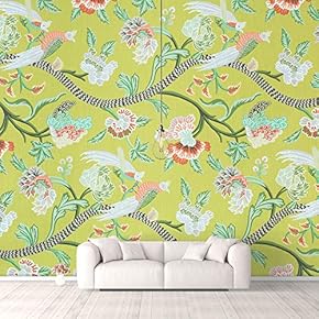 Wall Murals for Bedroom Traditional Flower Pattern Removable Wallpaper Peel and Stick Wall Stickers - 66x96 inches