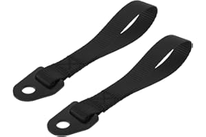 Briny River 2PCS Black Door Handle Pull Straps 22cm for Race, Rally, and Road Cars Heavy-Duty High-Strength Webbing with 12mm