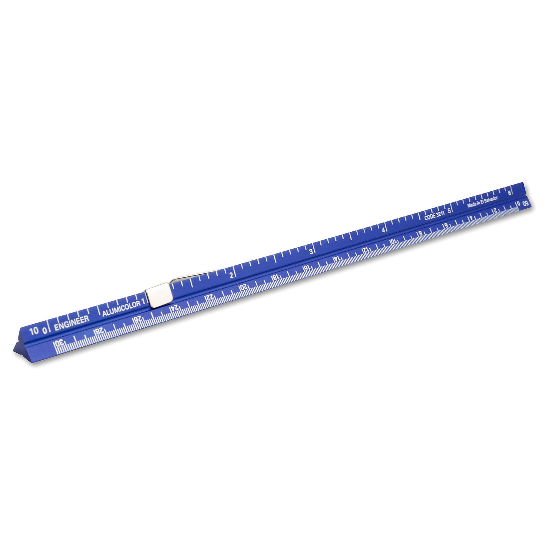 Alumicolor Ruler, Measuring Tool, Blue, 6 inch
