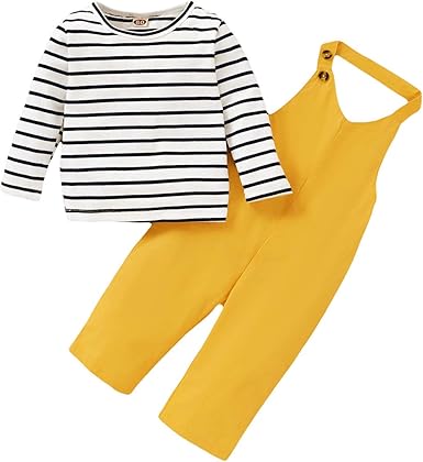 yellow overalls girls