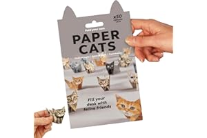Lot de 50 chats en papier à faire soi-même, motif de chat origami 3D fait à la main, décoration de bureau, cadeau pour les am