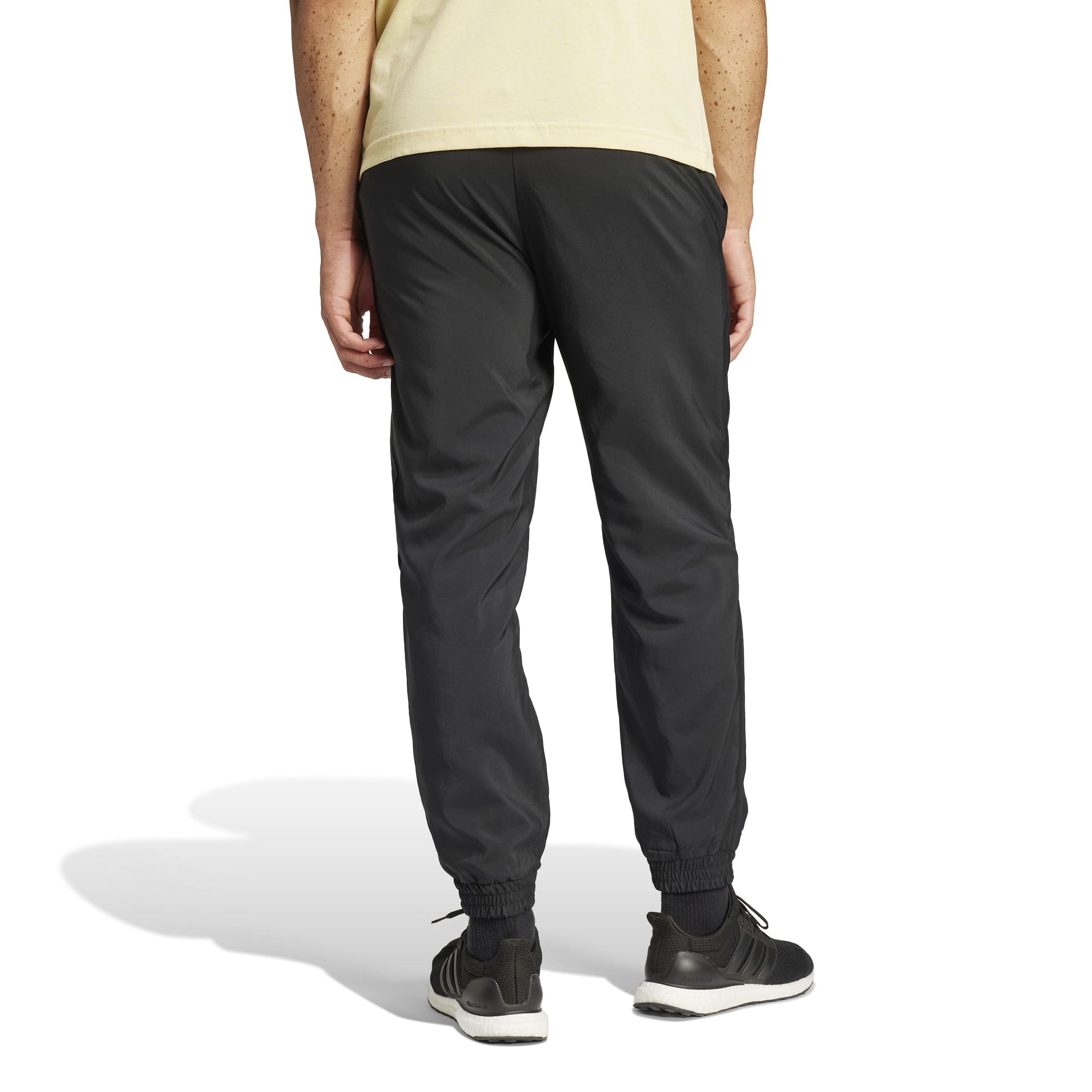 adidas Men's Essentials SMALL Logo Stanford Pant Elasticated, Black/White, XL 2