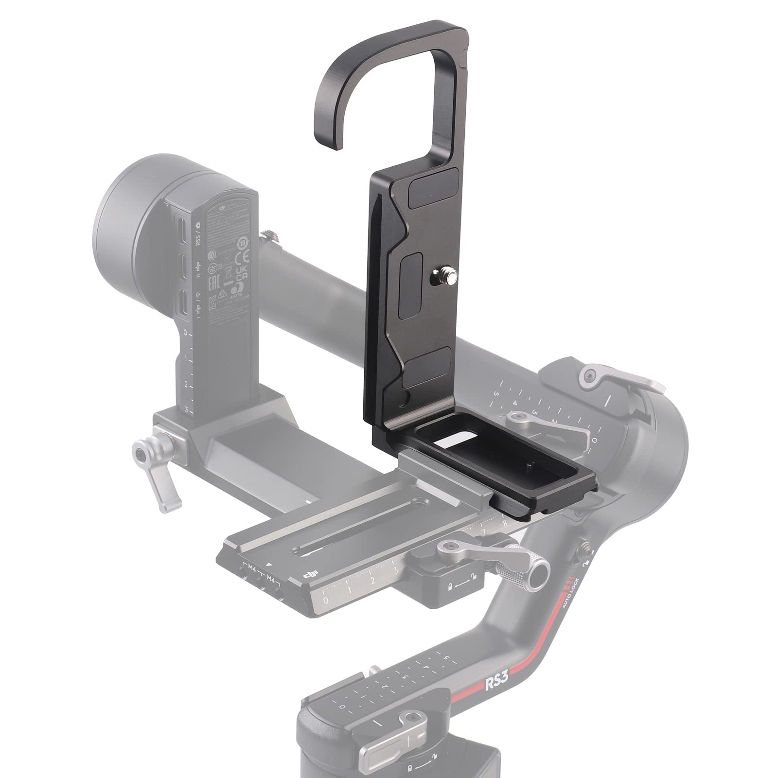 FOTGA Quick Release Plate L-Angle Vertical L-Bracket Plate for Panasonic LUMIX GH6 Camera, Compatible with DJI Ronin RS2/RSC2/RS3/RS3 Pro/RS3 Mini Gimbal Stabiliser Arca Swiss Tripod
