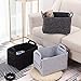 Storage Basket Felt Storage Bin Collapsible & Convenient Box Organizer with Carry Handles for Office Bedroom Closet Babies Nursery Toys DVD Laundry Organizing