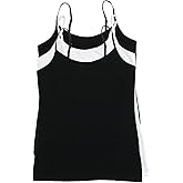 Felina Womens Cotton Modal Camisole, Adjustable Cotton Tank Top 3-Pack