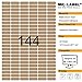Mr-Label® Extra Small Size Blank Kraft Labels –Self Adhesive Stickers for Oil Bottle|Hand craft| Finishing Touch (Size:31*10mm) (10 sheets/1440 labels)